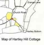 Map of Hartley Hill Cottage, Hartley, Kent