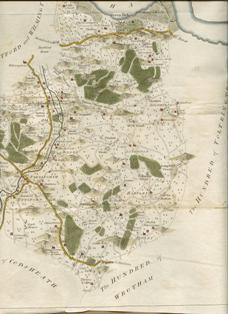 Hasted's map of Axstane Hundred 1797