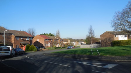 Hartley Kent: Hawthorns - entrance to the road