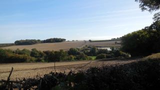 Hartley Kent: Hartley Bottom Farm from Hartley Hill