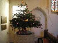 Christmas Tree at All Saints' Church 2008