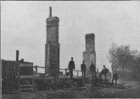 Longfield Station after fire in 1900