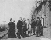 Longfield Station as it looked between 1872 and 1900