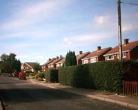 St John's Lane, Hartley - looking SW to Rectory