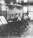 A hotel switchboard about 1900