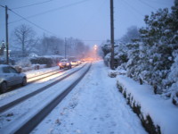 Snow at Ash Road, Hartley, Kent on 18 December 2009