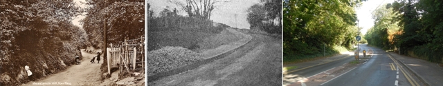 Hartley-Kent:Hoselands Hill looking south from Bramblefield Junction