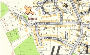 Hartley-Kent: Fairby Lane 1936 map overlaid on the modern map